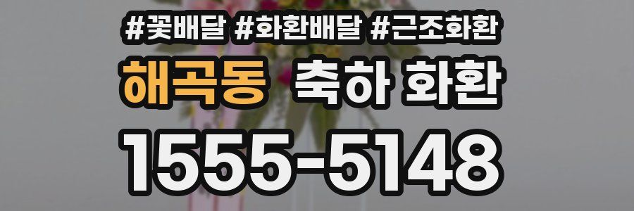 해곡동 축하 화환
