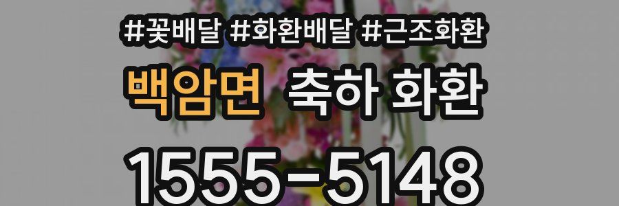 백암면 축하 화환