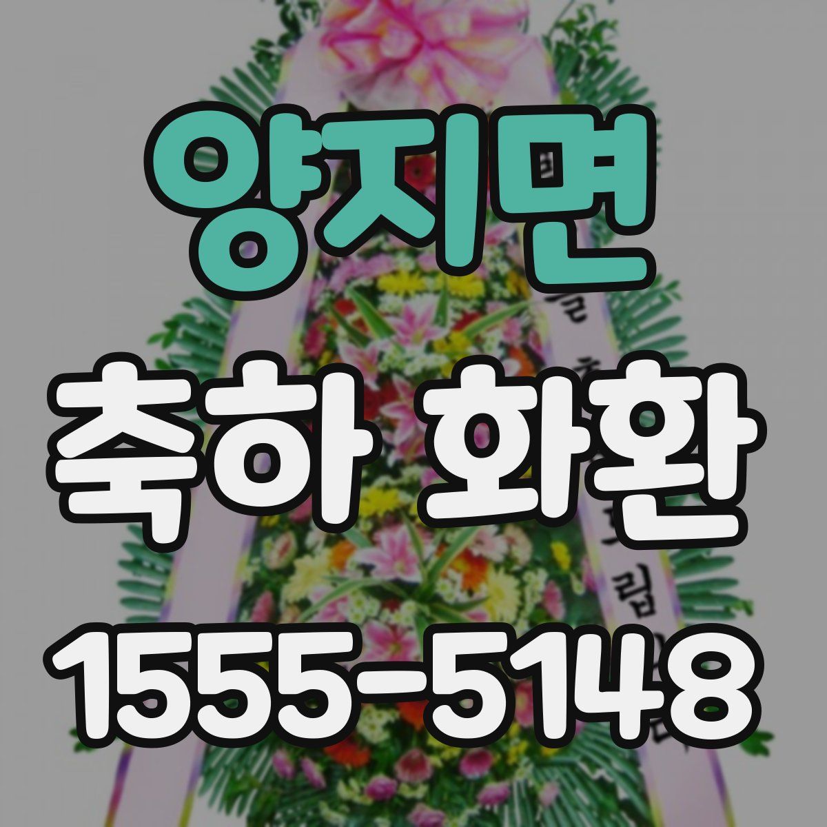 양지면 축하 화환