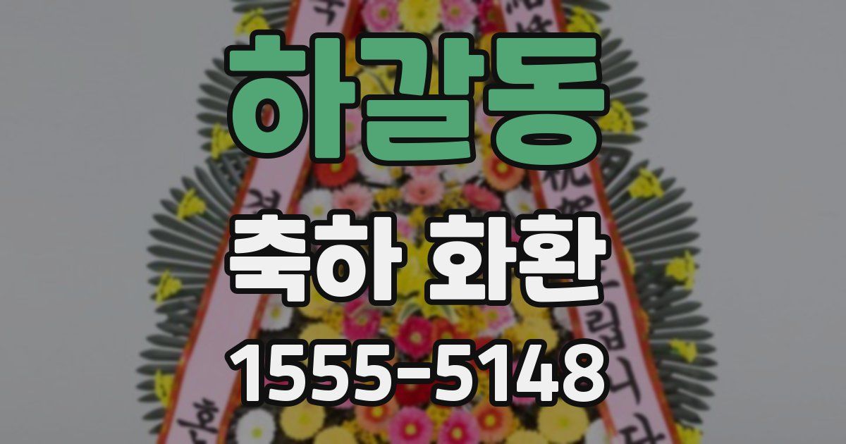 하갈동 축하 화환