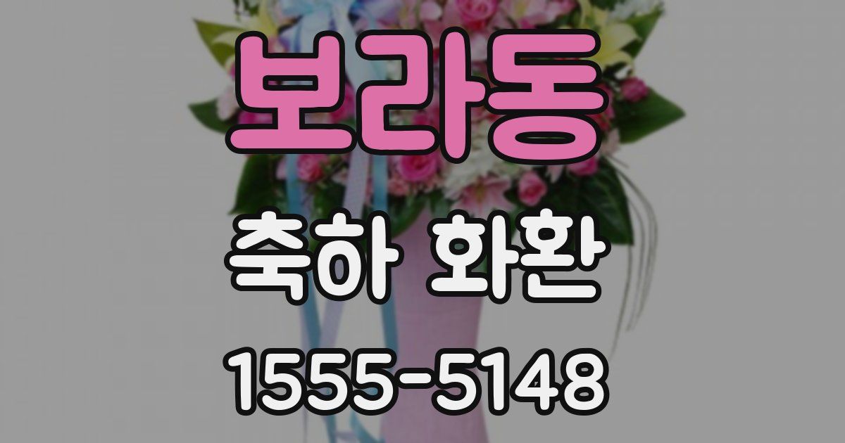 보라동 축하 화환