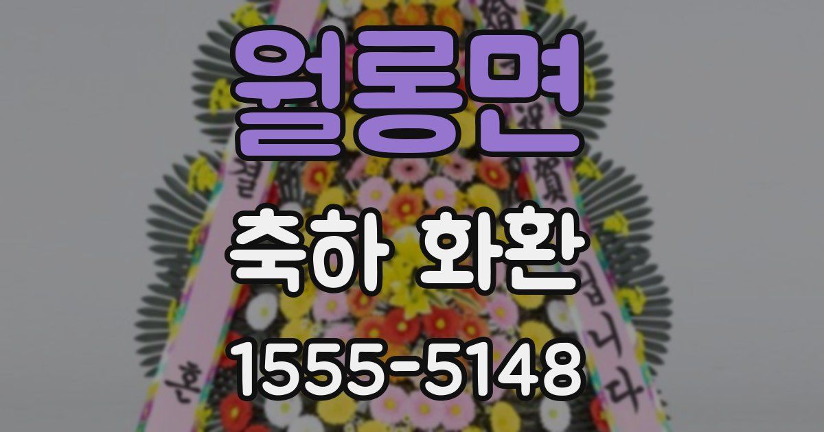 월롱면 축하 화환
