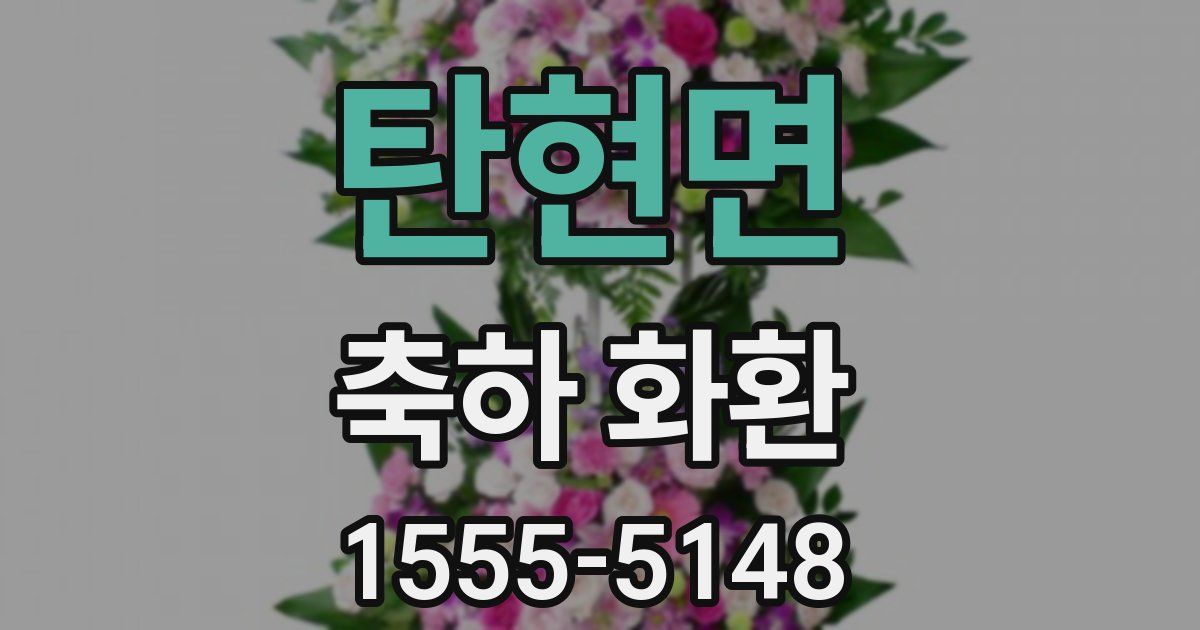 탄현면 축하 화환