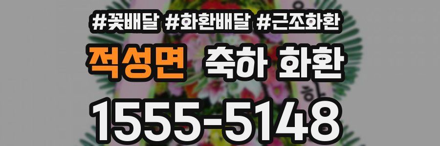 적성면 축하 화환