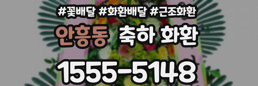 안흥동 축하 화환