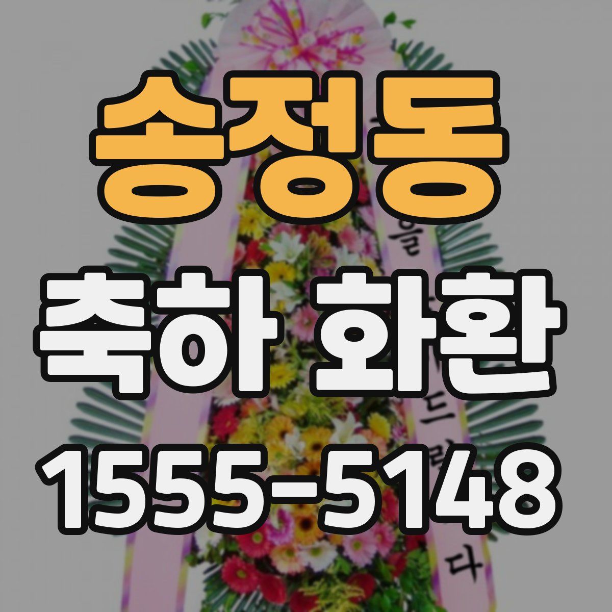 송정동 축하 화환