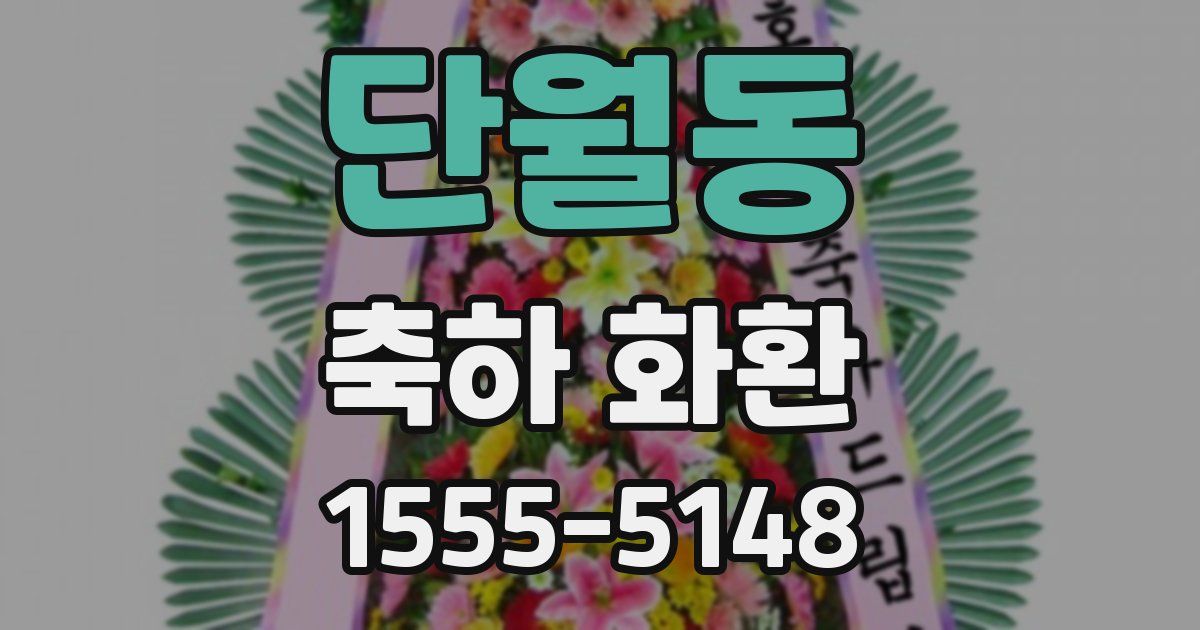 단월동 축하 화환