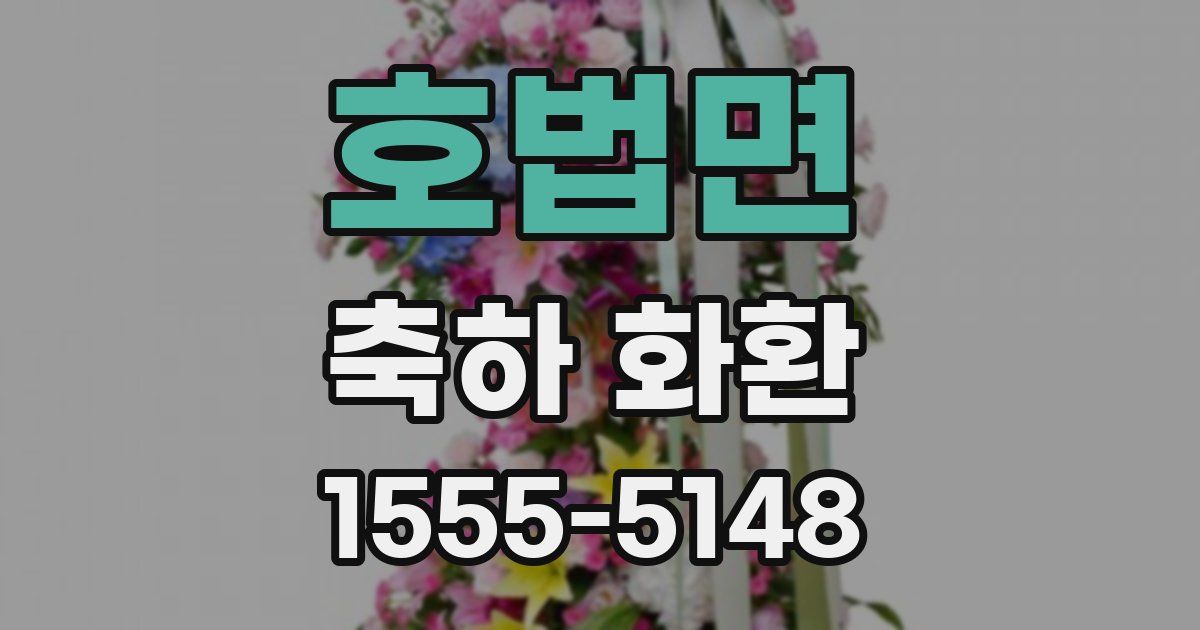 호법면 축하 화환