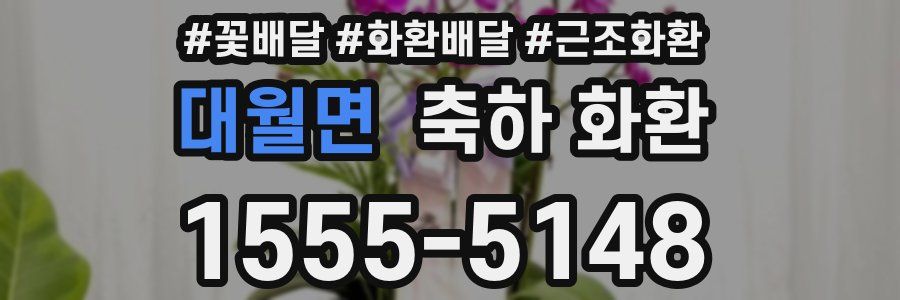 대월면 축하 화환