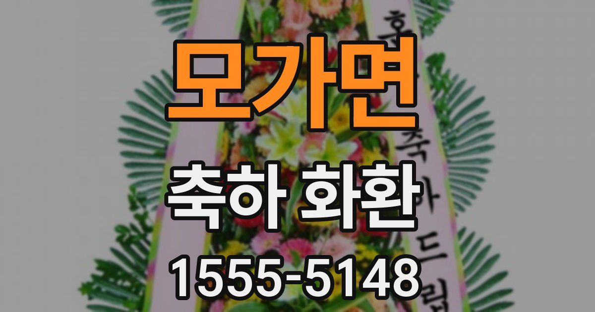 모가면 축하 화환