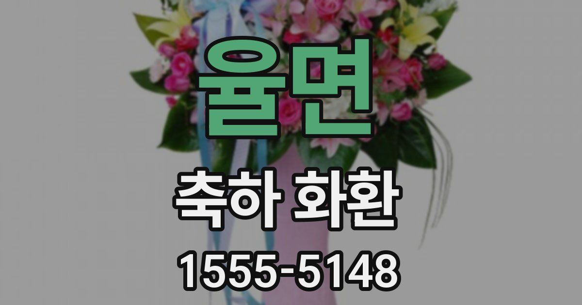 율면 축하 화환