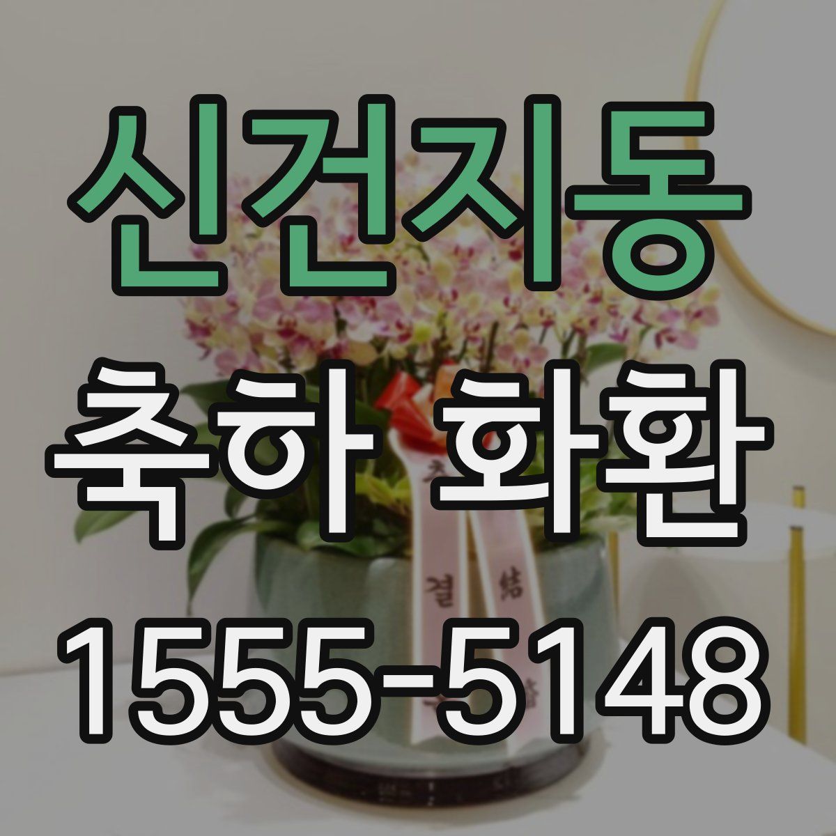 신건지동 축하 화환