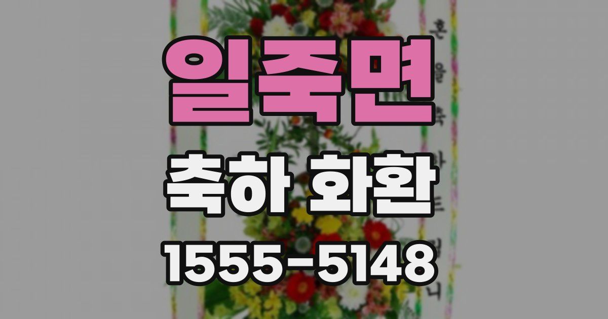 일죽면 축하 화환