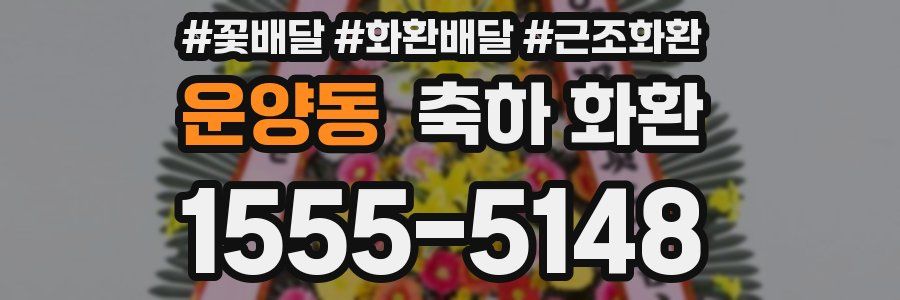 운양동 축하 화환