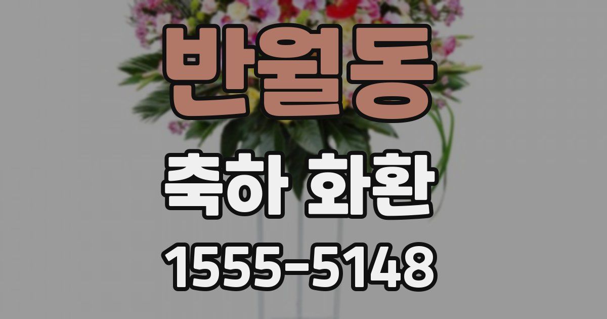 반월동 축하 화환