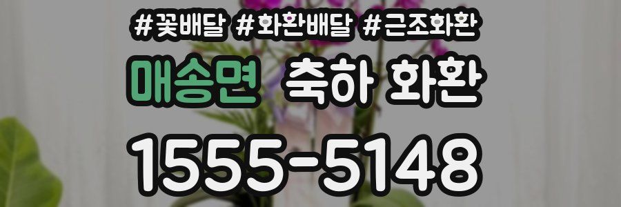 매송면 축하 화환