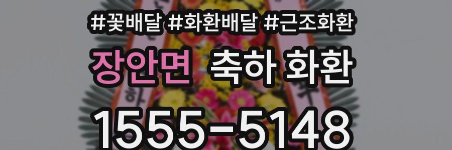 장안면 축하 화환