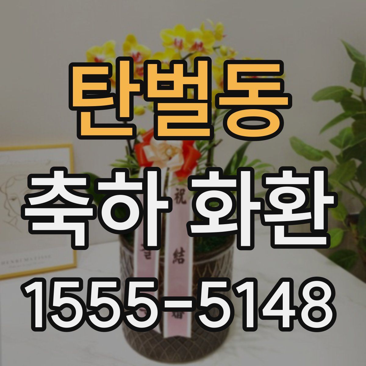 탄벌동 축하 화환