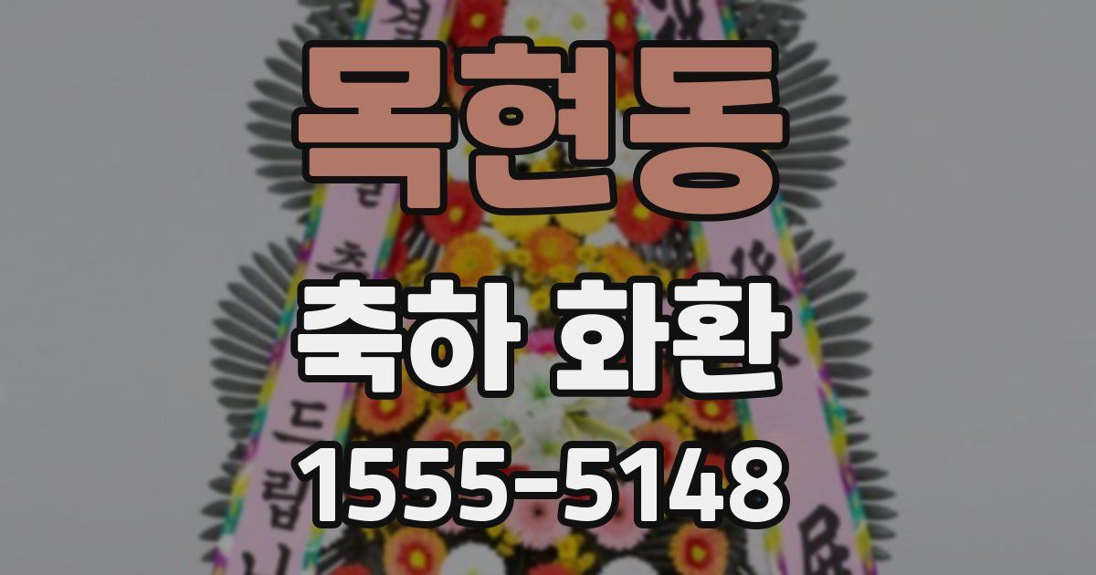 목현동 축하 화환