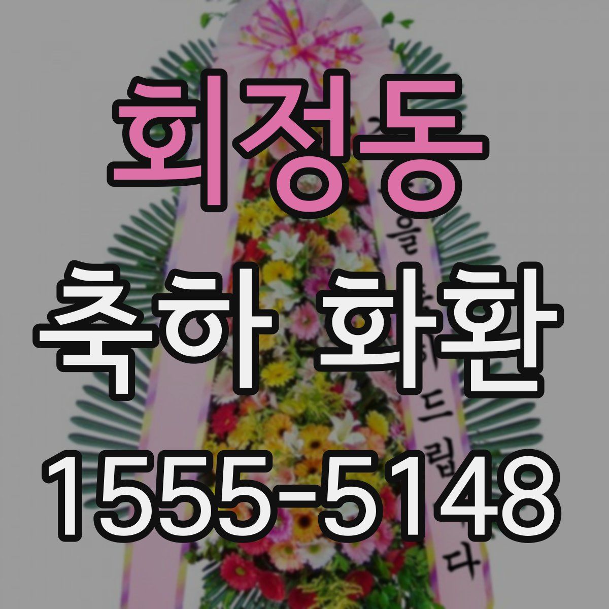 회정동 축하 화환