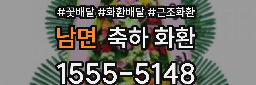 남면 축하 화환