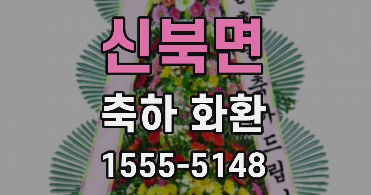 신북면 축하 화환
