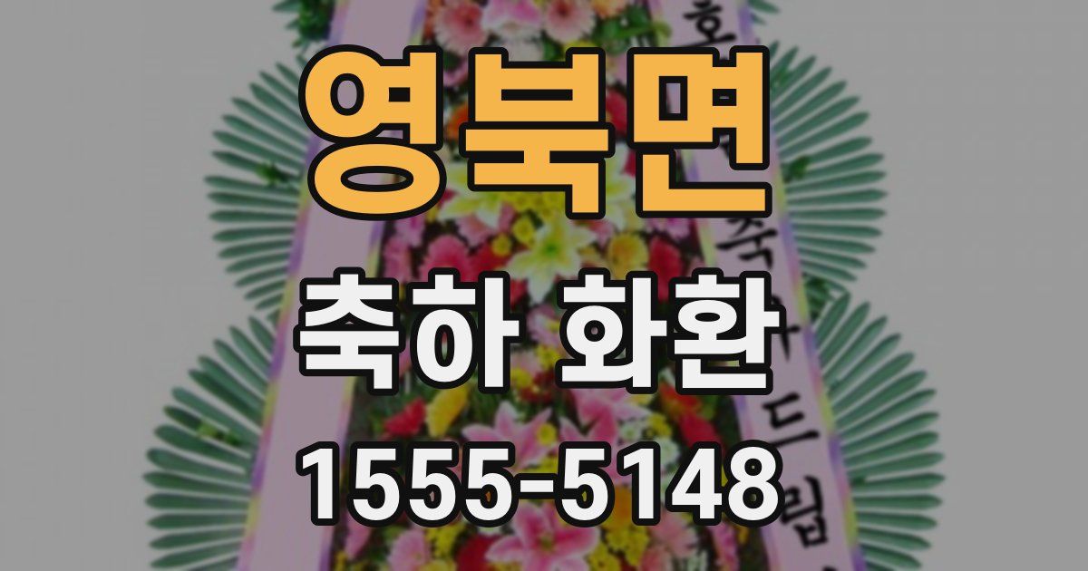 영북면 축하 화환