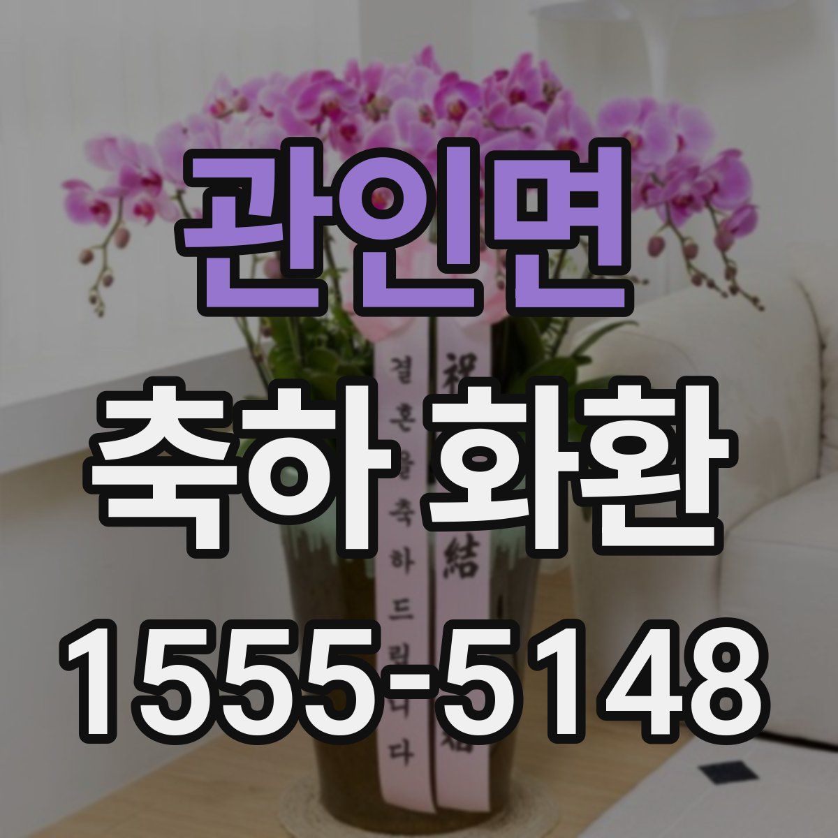 관인면 축하 화환