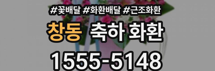 창동 축하 화환