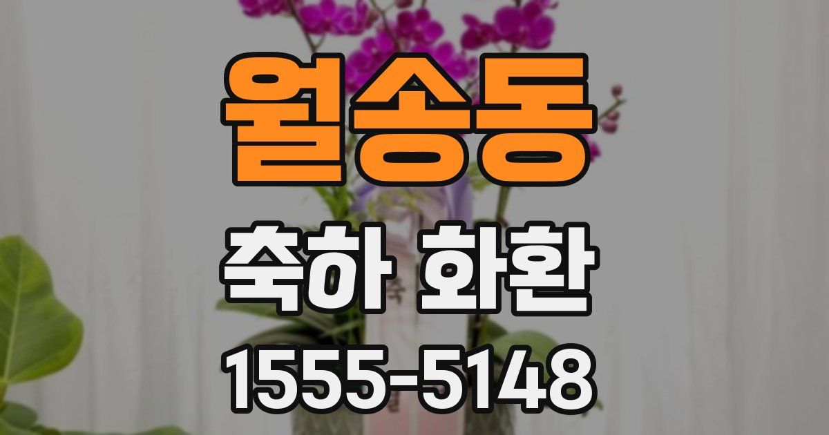 월송동 축하 화환