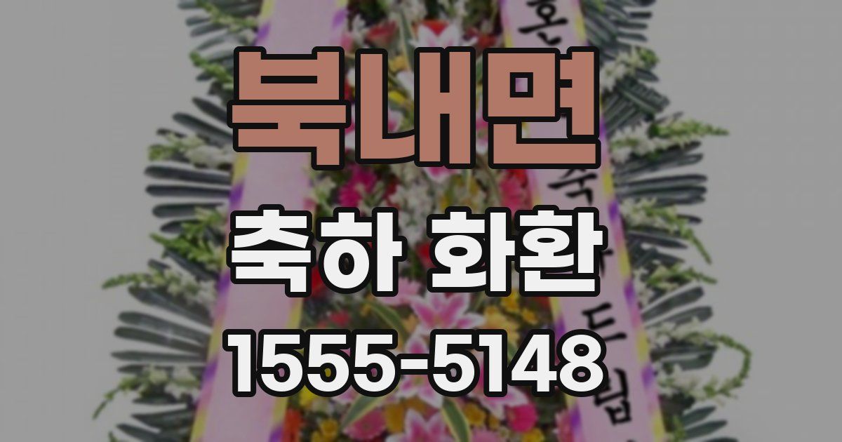 북내면 축하 화환