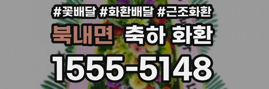 북내면 축하 화환