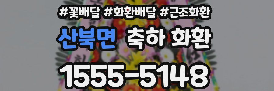 산북면 축하 화환