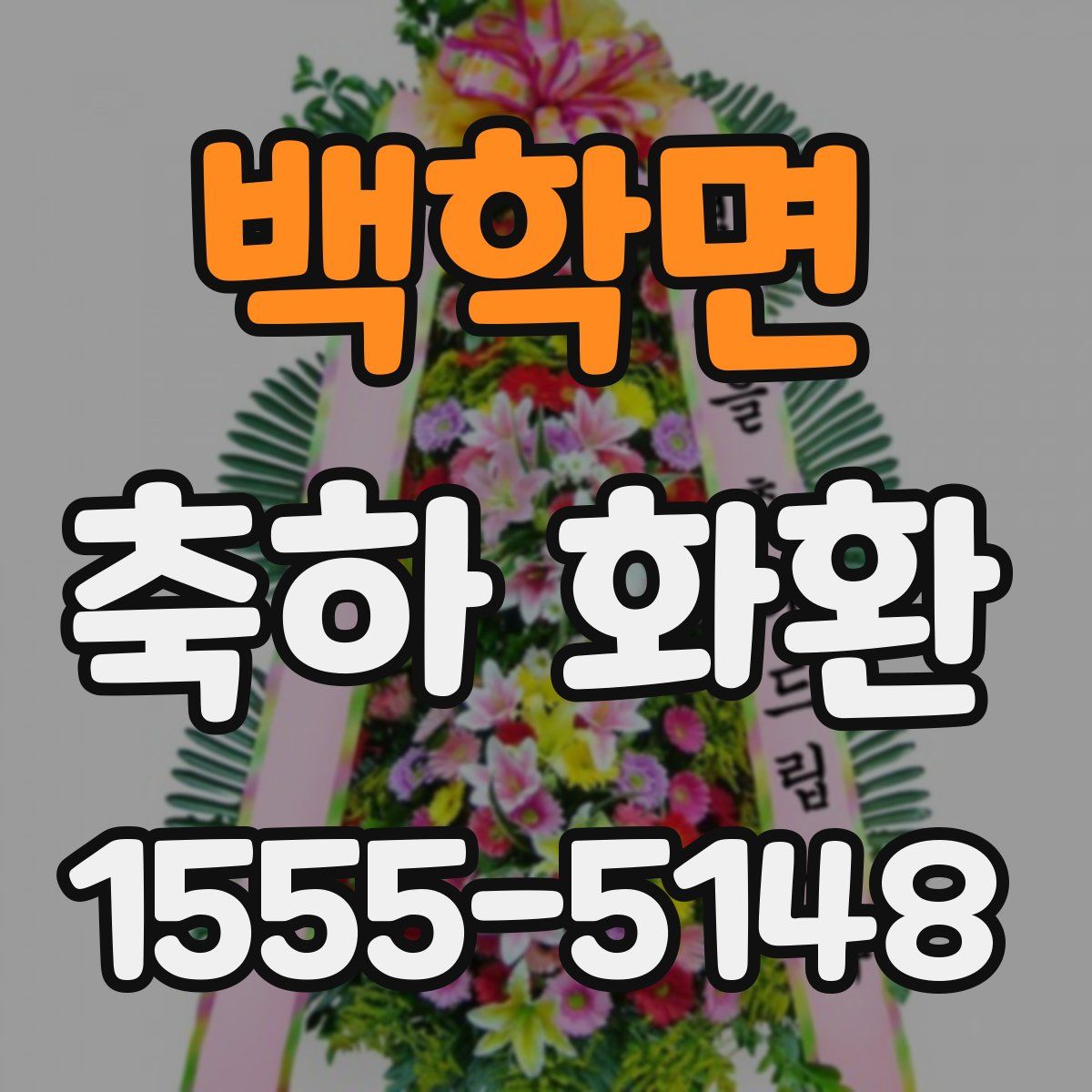 백학면 축하 화환