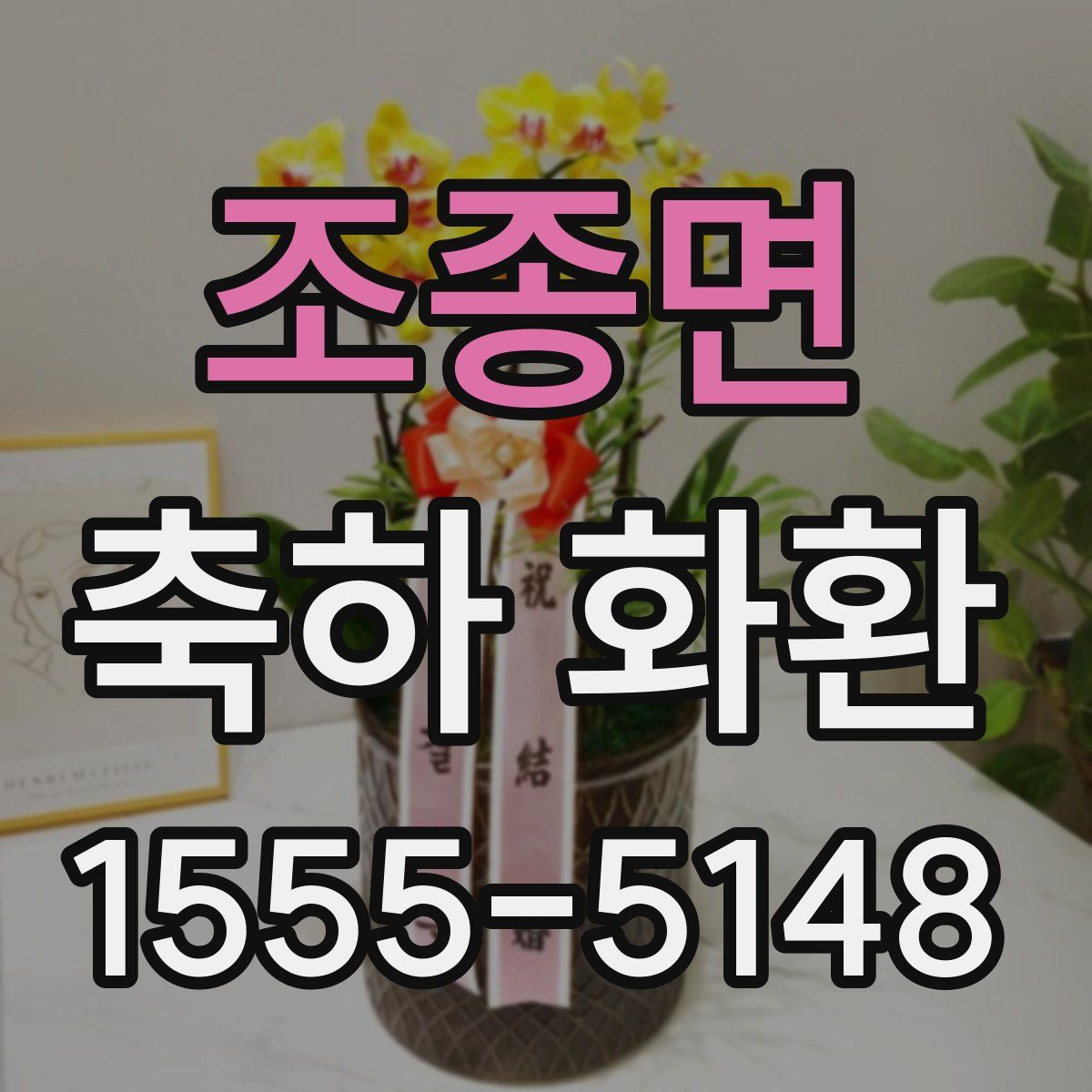 조종면 축하 화환