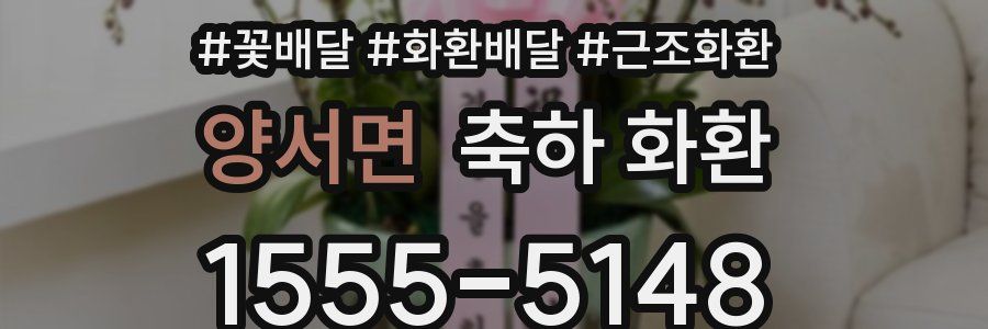 양서면 축하 화환