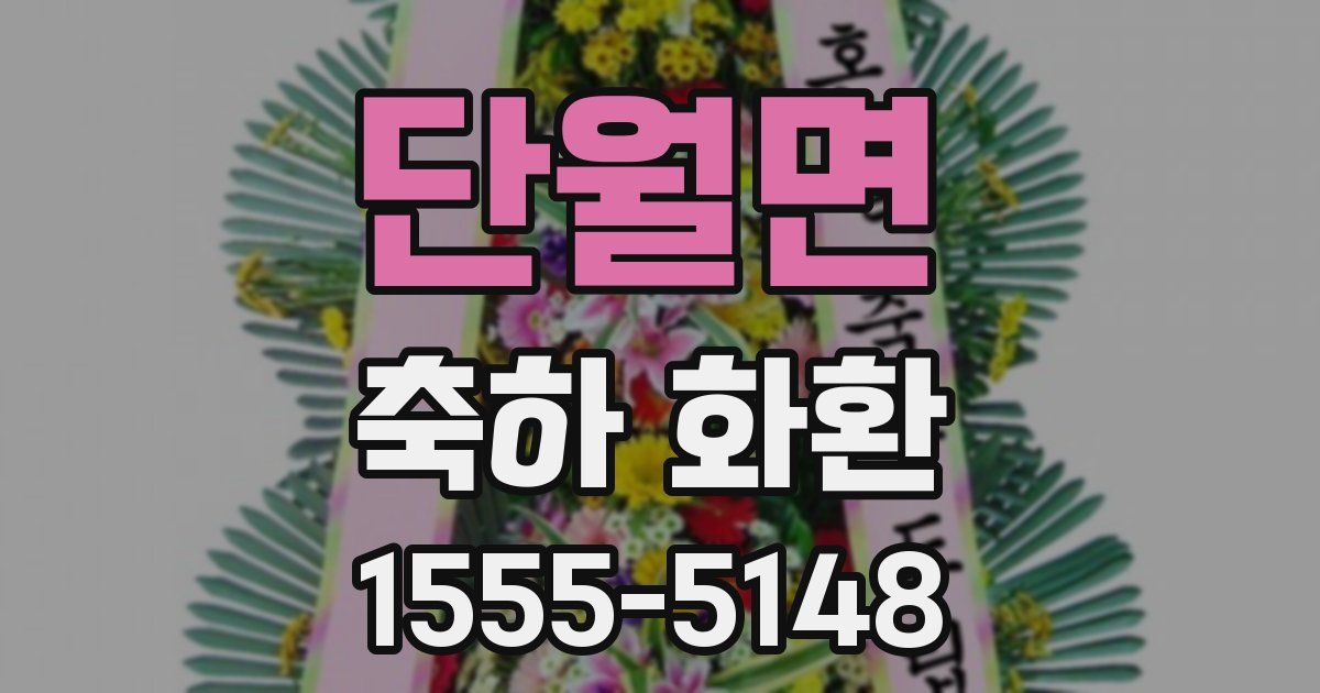 단월면 축하 화환
