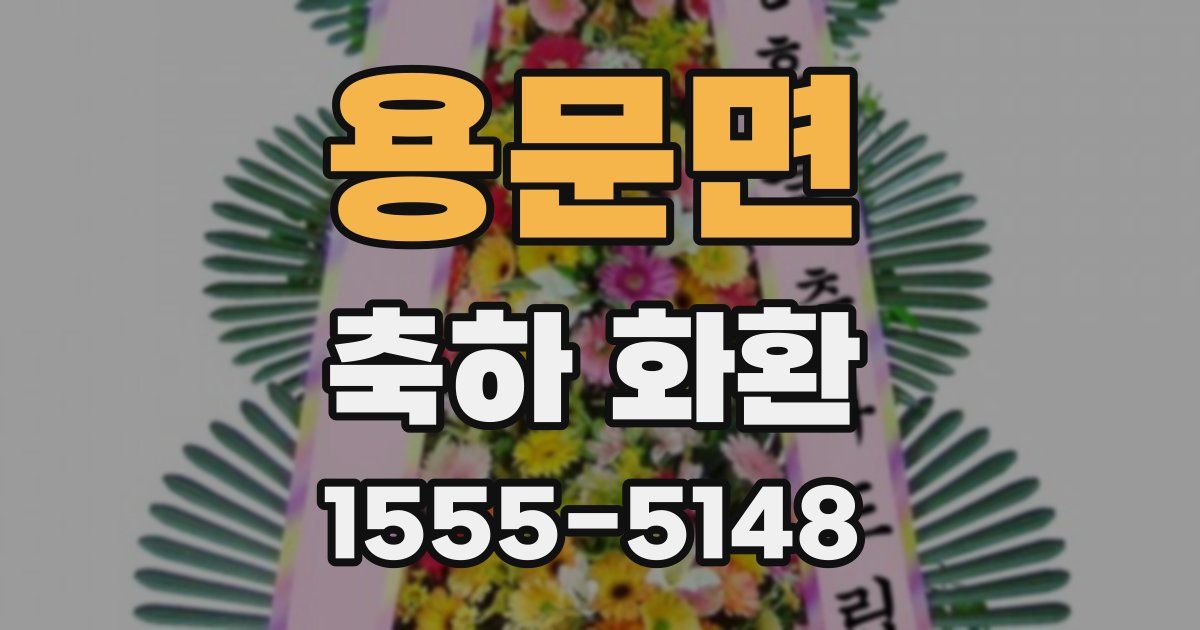 용문면 축하 화환