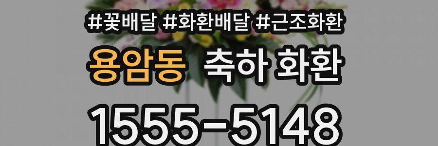 용암동 축하 화환