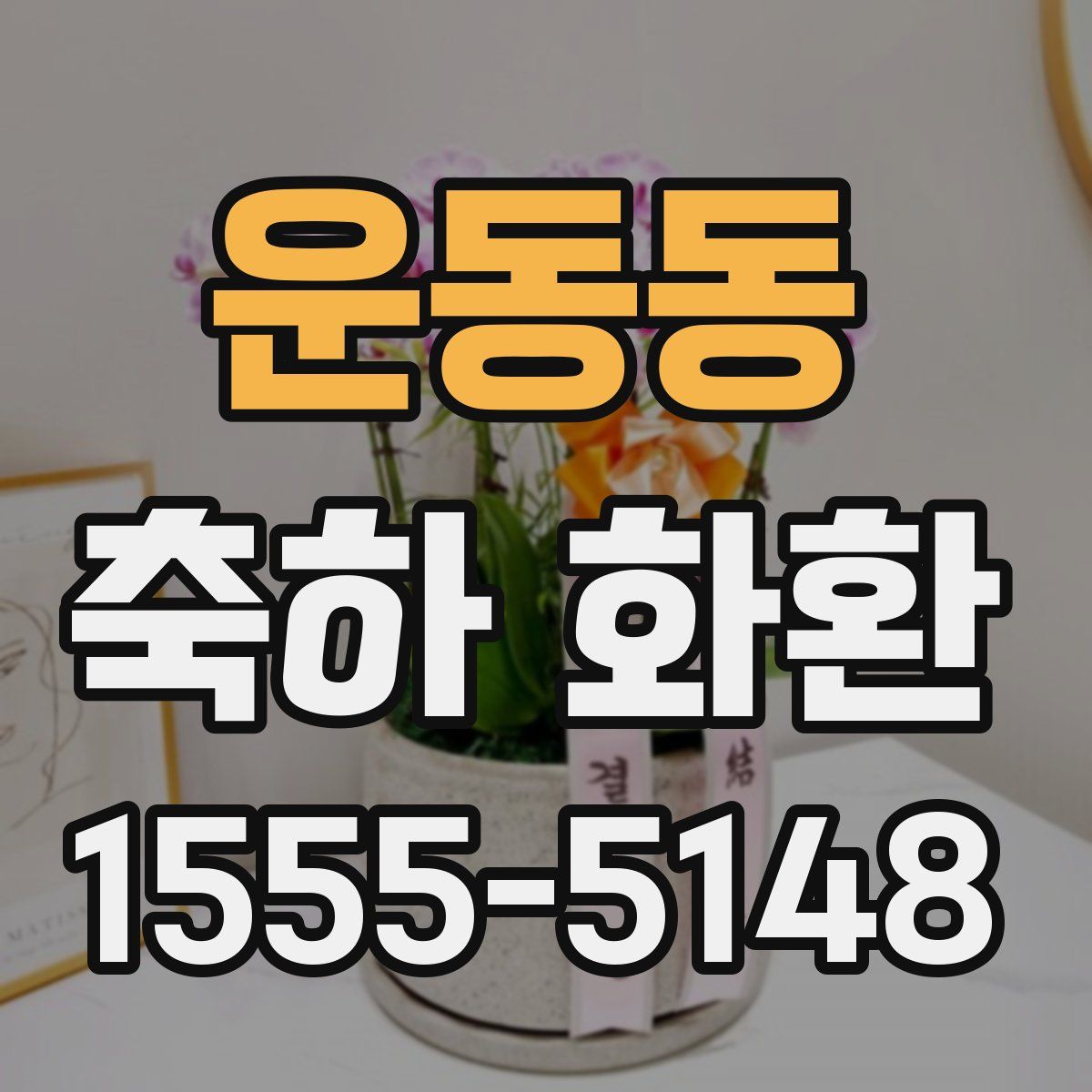 운동동 축하 화환