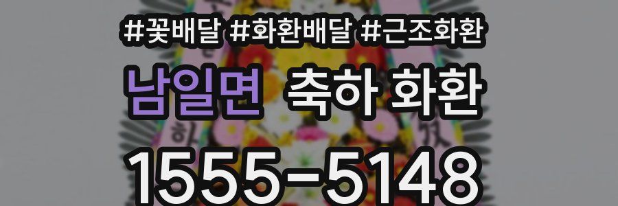 남일면 축하 화환