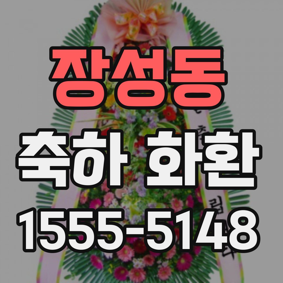 장성동 축하 화환