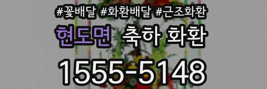 현도면 축하 화환