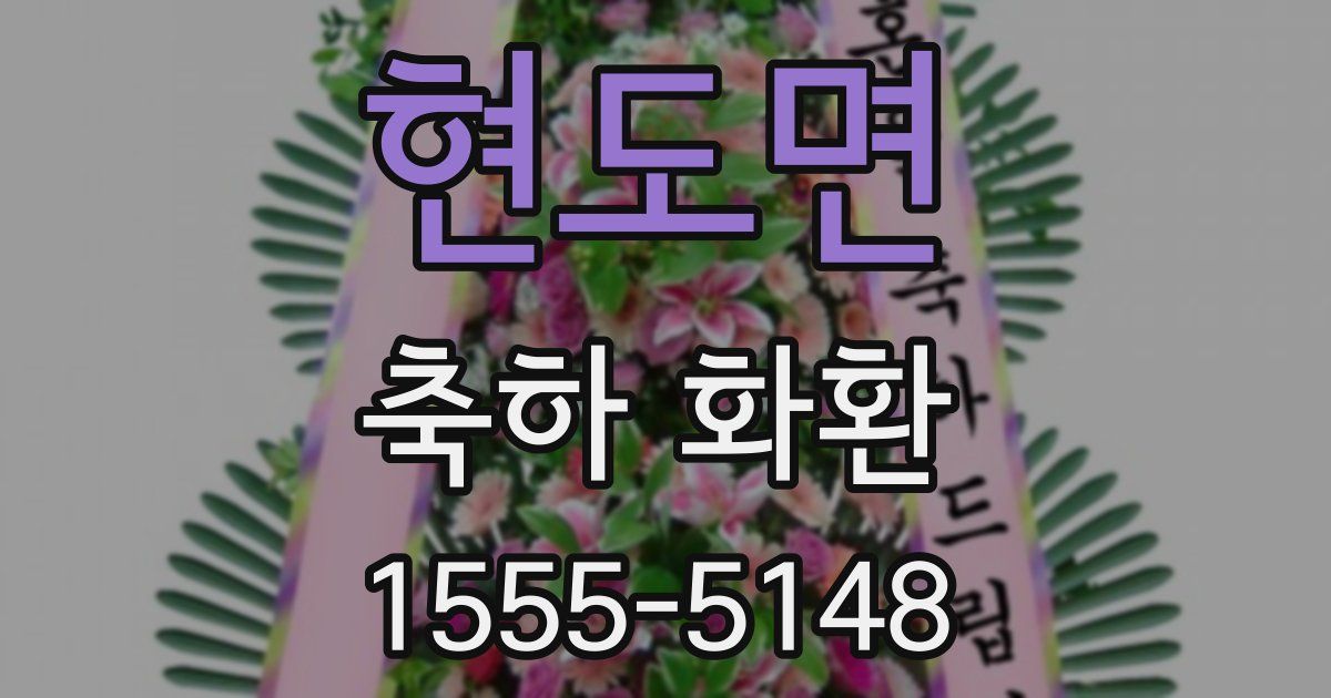 현도면 축하 화환