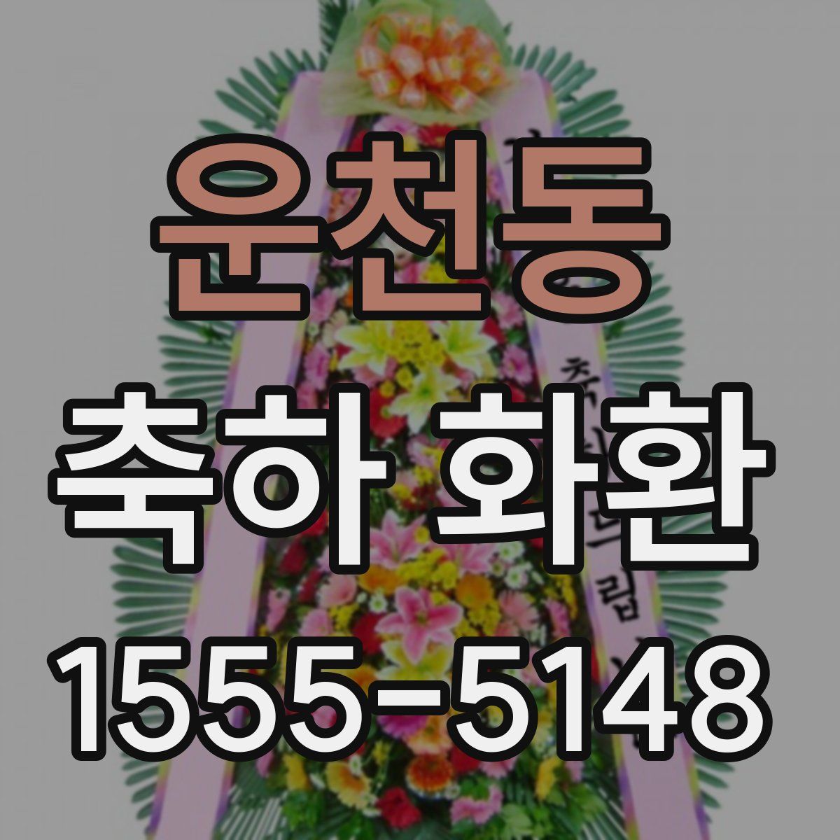 운천동 축하 화환