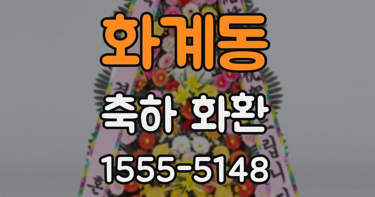 화계동 축하 화환