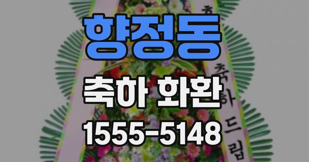 향정동 축하 화환