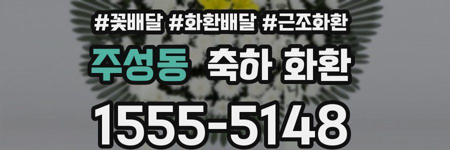 주성동 축하 화환