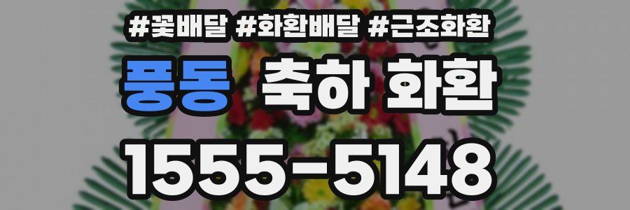 풍동 축하 화환