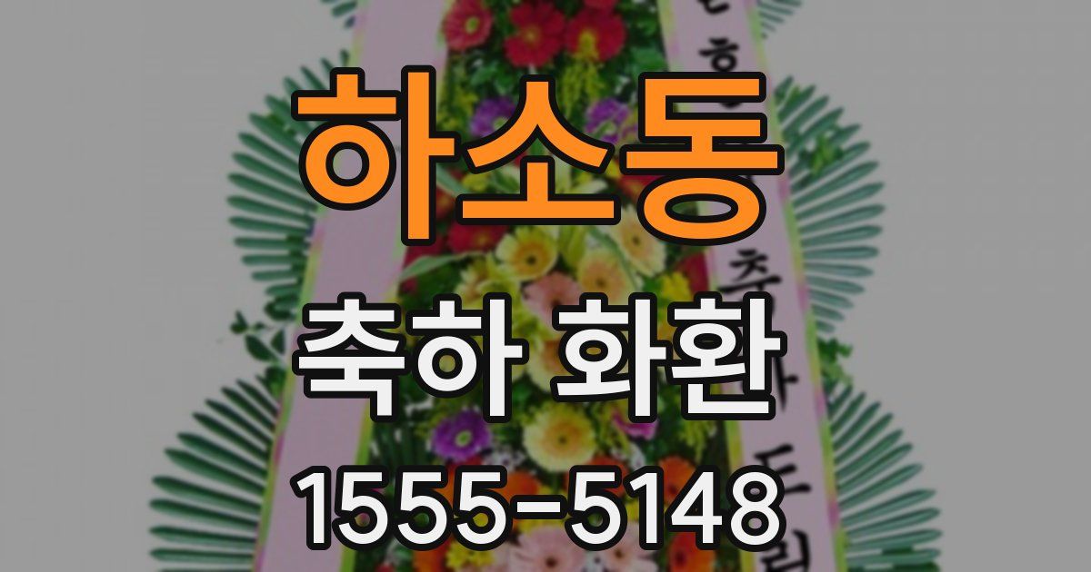 하소동 축하 화환